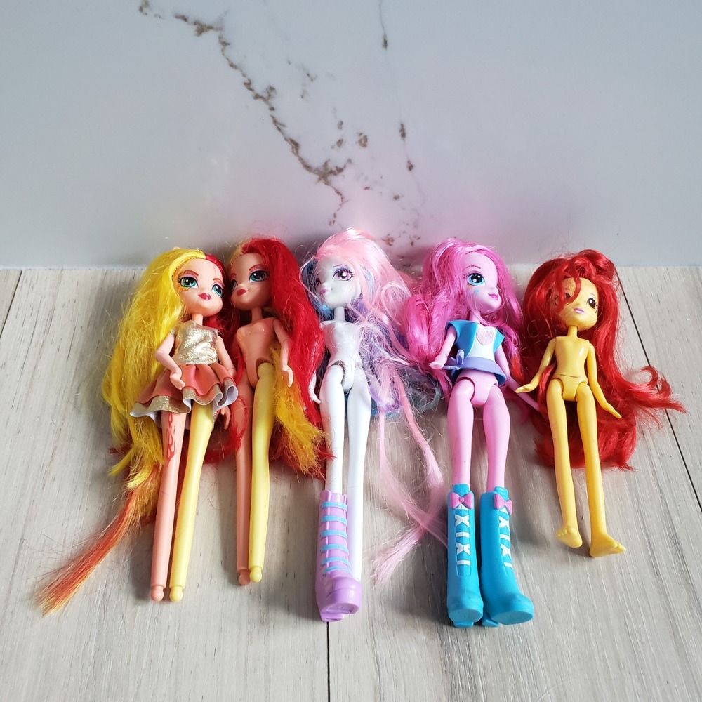 My Little Pony Equestria Girls Dolls Lot 5 MLP Fashion Doll Toy Kids EQ‎ 2014